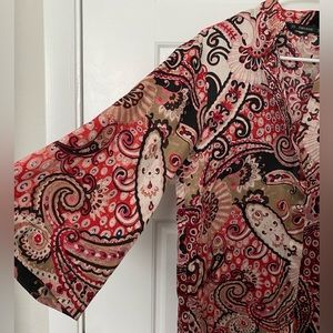 ZARA NWT paisley print tunic blouse